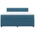 Vidaxl Box spring postelja z vzmetnico modra 180x200 cm žamet