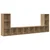Set TV komoda Zidne 4 pcs Umjetnički hrast 37 x 35 x 107 cm