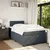 VIDAXL Box spring postelja z vzmetnico temno siva 120x200 cm žamet