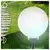 LED solarna lampa LED/1,2V 6500K 200 mAh prečnika 25 cm IP44 bela/crna