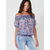 KOROSHI Bluza modra/lila/bela