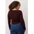Trendyol Curve Ženska bluza Tbbaw25Af00041, Smeđa