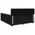 vidaXL Postelja boxspring z vzmetnico Črna 160 x 200 cm Blago