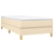 vidaXL Box spring posteljni okvir krem 100x200 cm blago