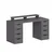 Hanah Home radni sto Alen 150cm 8 Drawer, 150 cm, antracit
