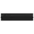 Polica na zidu s policom 2 pcs Crni hrast 80 x 11,5 x 18 cm