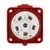 shumee Ravna CEE vtičnica 400V 32A/5P 70x70 mm VDE TP Electric