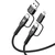 CELLY CELLY 4u1 kabl za telefon USB-C na USB-C sa USB-A and Lightning nastavcima POWER DELIVERY
