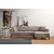 Atelier del Sofa Ugaona garnitura Hamlet 95x77x270cm Svetlobraon