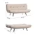 Atelier del Sofa Trosed na razvlačenje Krem