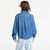 Srajca Calvin Klein Jeans Cropped Ls Shirt Blue S