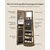 Songmics Omara za nakit 94x37x155 cm rjava