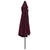 Vrtni suncobran s metalnim stupom 390 cm bordo