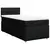 vidaXL Box spring postelja z vzmetnico črna 80x200 cm blago