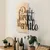 Ebedi Nakis -1 NaturalBlack Decorative Wooden Wall Accessory