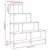 Regal za knjige s 4 razine boja hrasta 139x33,5x149 cm drveni