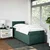 Vidaxl Box spring postelja z vzmetnico temno zelena 80x200 cm žamet