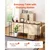VEVOR Konsolna miza 180x20x80 cm rjava