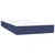 Greatstore Box spring postelja z vzmetnico modra 120x190 cm blago