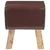 vidaXL klop 40 x 30 x 45 cm Pravo usnje Temno rjava