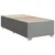 vidaXL Box spring postelja z vzmetnico svetlo siva 90x200 cm blago