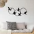 Wallity Zidna dekoracija Tranquila, 68,5 x 32,5 cm, Crna
