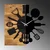 WALLXPERT Zidni sat Wooden Clock 32, Crni