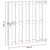 vidaXL vidaXL Vrtna vrata 100 x 100 cm WPC in aluminij Rjava, (5000249553)