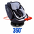 AGA4KIDS autosedačka i-Size 360° (0-36kg), črna/svetlo siva