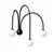 Opviq zidna lampa Vault 20950, 3 × G9, crna