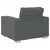 Sofa fotelja tamno siva 100x78x84 cm tkanina