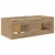 vidaXL Loft posteljni okvir s predalom s polico 3 pcs Artisan hrast