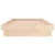 Vidaxl Posteljni okvir LED bel 90x190 cm trden les