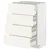 METOD / MAXIMERA Podni element 4 fronta/4 fioke, bela/Vallstena bela, 60x37 cm
