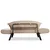 Atelier del Sofa Dvosed na razvlačenje Genzo 177x87x75cm Krem