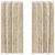 Baršunaste zavjese sa zavjesama 2 pcs Krema 225 x 140 cm Baršun