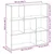 Pregrada / regal za knjige boja hrasta 102x29x103,5 cm drveni