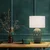 Stona lampa PINEAPLE 1xE27/40W/230V bela/zelena