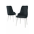 HANAH HOME Set 4 stolice Neta Anthracite White