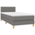 vidaXL Box spring postelja z vzmetnico temno siva 90x200 cm blago