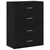 Ormari s 2 ladice 2 kom crni hrast 60x31x40cm konstruirano drvo