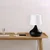Opviq Stona lampa Bulbe-15463, Crno-bela