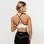 GymBeam Varsity Sports Bra White