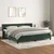 Vidaxl Box spring postelja z vzmetnico temno zelena 200x200 cm žamet