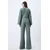 Trend Alacati Stili Ženski komplet bluza i pantalone Alc-X12498, Zeleni