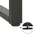 Noge za barski stol T-oblika 2 kom antracit 40x35x(90-91) cm čelik