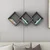 HANAH HOME Zidna polica Galaxy Anthracite