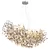 Globo 64138H3S - Luster na sajli QUEENA 10xE14/40W/230V srebrna