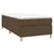 Vidaxl Box spring postelja z vzmetnico temno rjava 80x200 cm blago