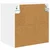 Vidaxl Viseča omarica Bela 40 x 29,5 x 40 cm Konstruiran les